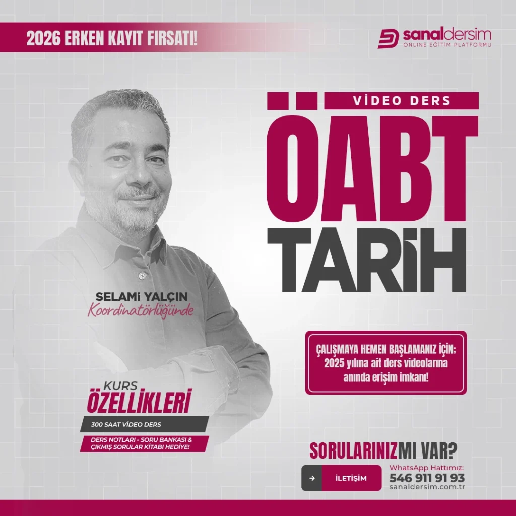2026 Tarih ÖABT Video Ders Paketi